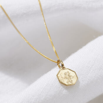 Petite 9ct Gold St Christopher Necklace, 3 of 5