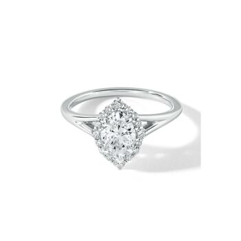 Mischa White Gold Lab Grown Diamond Engagement Ring, 3 of 5