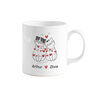 Personalised Cat Couple Mug Gift With Names, thumbnail 2 of 8