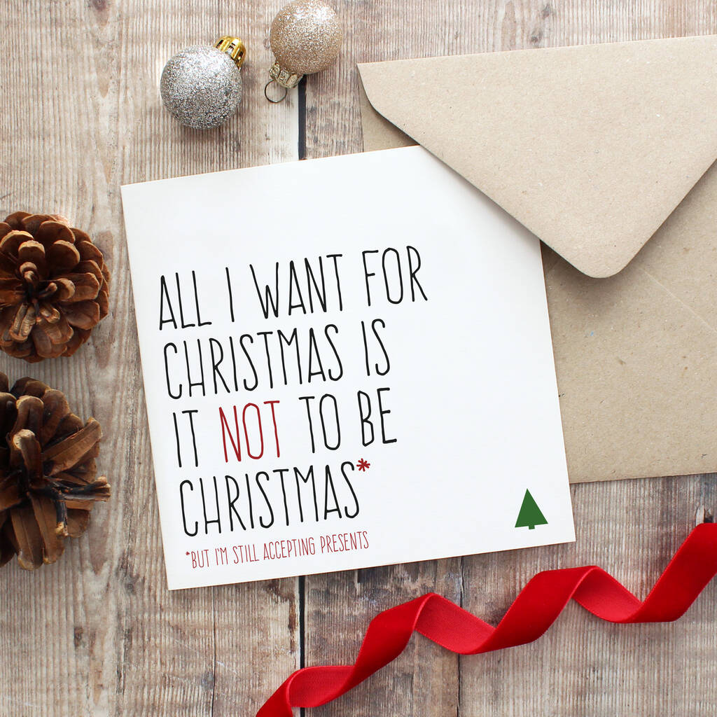 Not To Be Christmas Anti Christmas Card By Purple Tree Designs ...