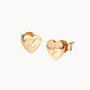 Personalised Heart Stud Earrings, thumbnail 4 of 4
