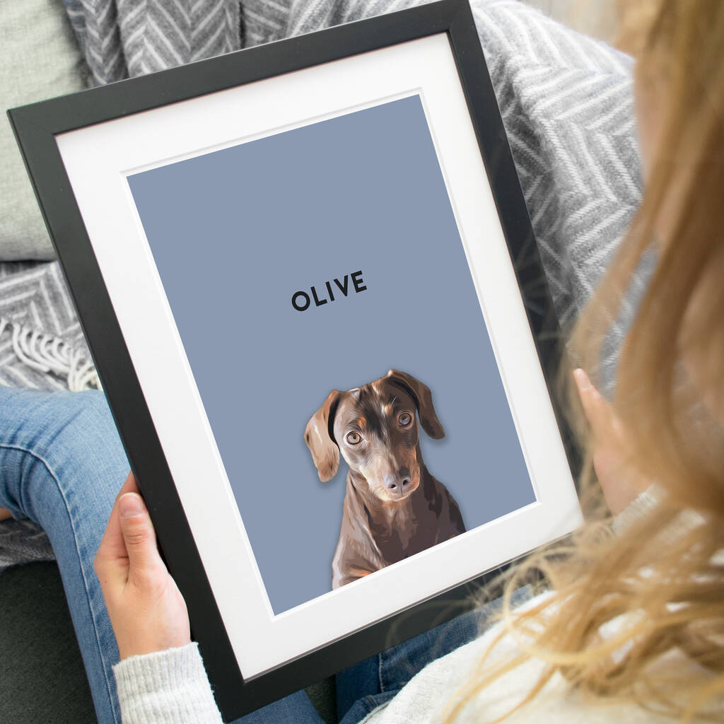 Personalised Pet Illustration Gift For Dog Lover, 1 of 11