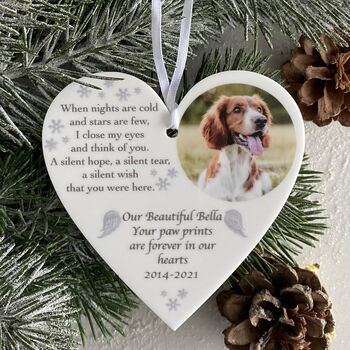 Personalised Photo Remembrance Christmas Decoration, 2 of 3