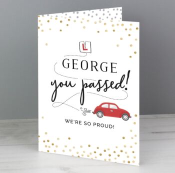 Personalised Passed Driving Test Card, 3 of 4