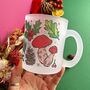 Christmas Frosted Glass Mug, thumbnail 2 of 6