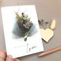 Love Dried Flower Bouquet Card, thumbnail 1 of 8