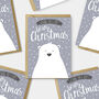 Polarbear Christmas Card. Single Card Or Pack Of Six, thumbnail 1 of 2