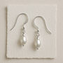 Freshwater Pearl Wedding Earrings, thumbnail 2 of 6