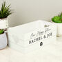 Personalised Home White Wooden Crate Organiser, thumbnail 1 of 4