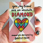 Rainbow Diamond Heart Pin, thumbnail 5 of 8