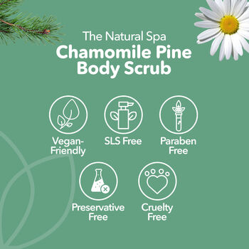 Chamomile Pine Body Scrub Natural Exfoliator 75g, 6 of 10