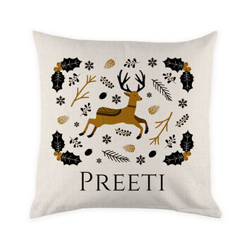 Personalised Nordic Woodland Cushion Cover, 3 of 5