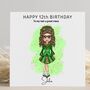 Irish Dancer Birthday Card Personalised, thumbnail 4 of 4