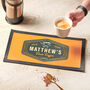 Personalised Coffee Label Kitchen Mat, thumbnail 3 of 4