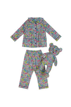 Bloom Girls Pyjama Set With Matching Teddy Bear, 2 of 7