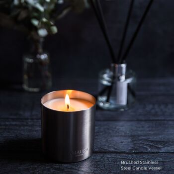 Personalised Refillable Oud And Geranium Luxury Candle, 2 of 12