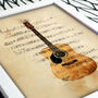 Acoustic Guitar Watercolour Style Art Print, thumbnail 3 of 3