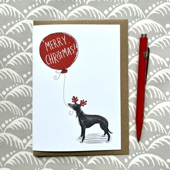 Whippet Christmas Card, 6 of 6