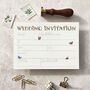 Wildflower Letters Ready To Write Wedding Invitations, thumbnail 5 of 7