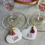 Personalised Couple Rainbow Drink Charms, thumbnail 4 of 6
