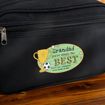 Personalised Simply The Best Toiletry Bag, 3 of 4