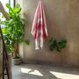 Pink Hammam Striped Cotton Towel, thumbnail 1 of 4
