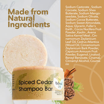 Spiced Cedar Shampoo Bar For All Hair Types, 3 of 9