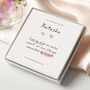 Personalised Heart Earrings Gift 'Side By Side Or Miles Apart' Sterling Silver Studs, thumbnail 1 of 6