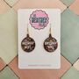 Rainbow Bauble 'Birthday Girl' Glitter Earrings / Rainbow Party Jewellery Birthday Gift For Her / Multi Colour Glitter Statement Confetti Jewellery, thumbnail 1 of 5