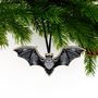 Pipistrelle Bat Wooden Hanging Decoration, thumbnail 1 of 4