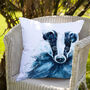 Inky Badger Water Resistant Outdoor Garden Cushion, thumbnail 1 of 8