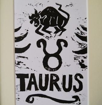 Taurus Star Sign Personalised Print, 2 of 4
