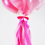 Personalised Hot Pink Clear Bubble Balloon, thumbnail 2 of 4