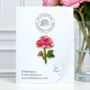 Large Pink Rose Hard Enamel Pin Brooch, thumbnail 1 of 8
