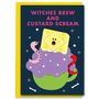 Spooky Halloween Witches Brew Biscuit Birthday Card, thumbnail 1 of 2