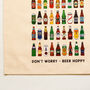 Illustrated Beer Tote Bag, thumbnail 3 of 3