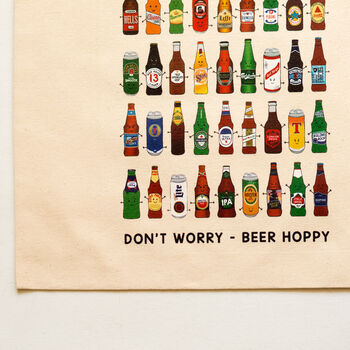 Illustrated Beer Tote Bag, 3 of 3