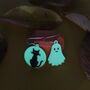Mismatch Halloween Glow In The Dark Earrings, thumbnail 4 of 5