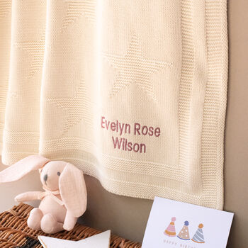 Personalised Little Star Unisex Baby Blanket, 12 of 12