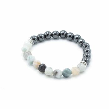 Mountain Jade Magnetic Beaded Bracelet | Energy, 2 of 2