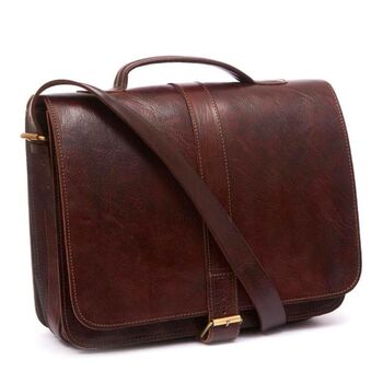 Handmade Leather Briefcase Darwin, 11 of 12