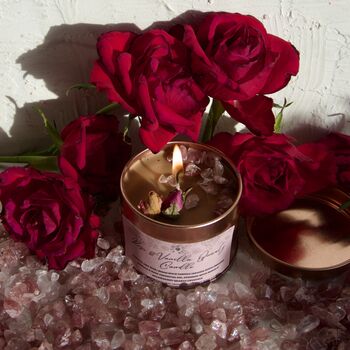 Rose And Vanilla Quartz Candle, 6 of 12