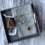 Personalised Healing Crystal Earring And Stone Gift Box, thumbnail 7 of 11