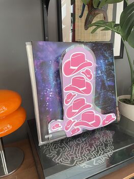 Cowboy Boot Hat Vinyl Lp Record Holder, 6 of 6