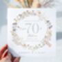 70th Platinum Wedding Anniversary Card *Fully Personalised, thumbnail 2 of 2