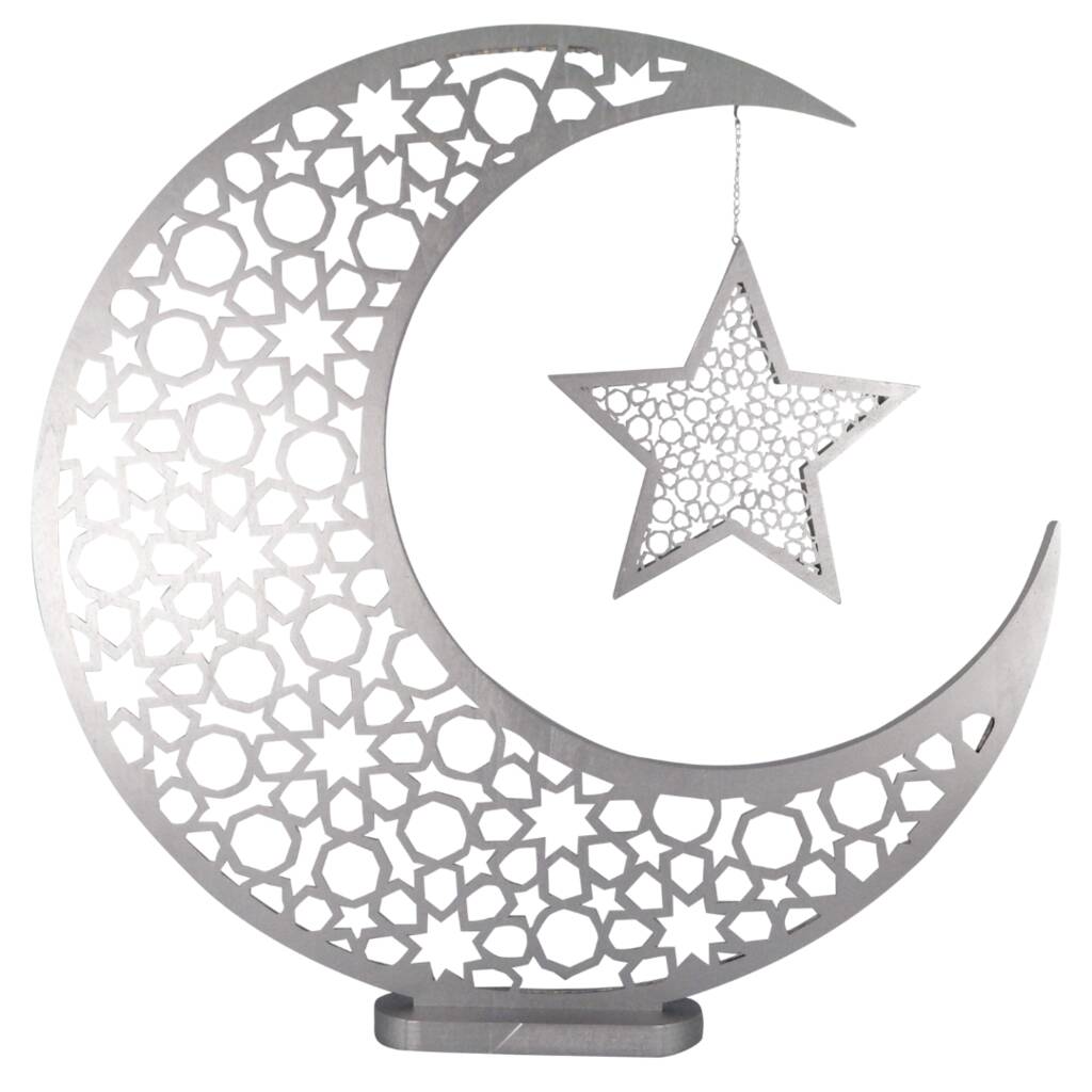 Large Moon And Star Silver, 1 of 2