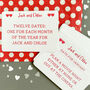 Personalised Date Night Card Set: A Year Of Memories, thumbnail 1 of 12