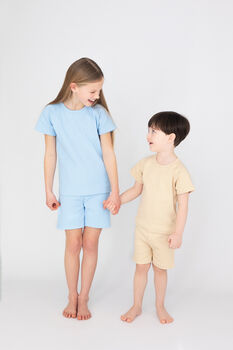 Ice Blue Ribbed Summer Sets Gift, 4 of 8