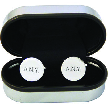 Monogrammed Round Cufflinks, 3 of 12