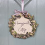 House Name/Number Wooden Christmas Door Wreath, thumbnail 1 of 7